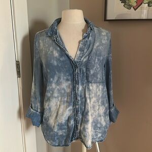 Anthropology Cloth and Stone tie dye denim